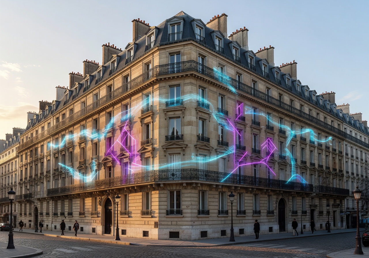 Parisian architecture reflecting Plixaralogic's heritage